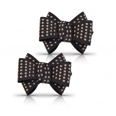 Shapen rusettikoriste niiteill&auml;, Rivet Bow Clips (MONTA V&Auml;RI&Auml;!) - paljasjalkakeng&auml;t / sandaalit / ballerinat