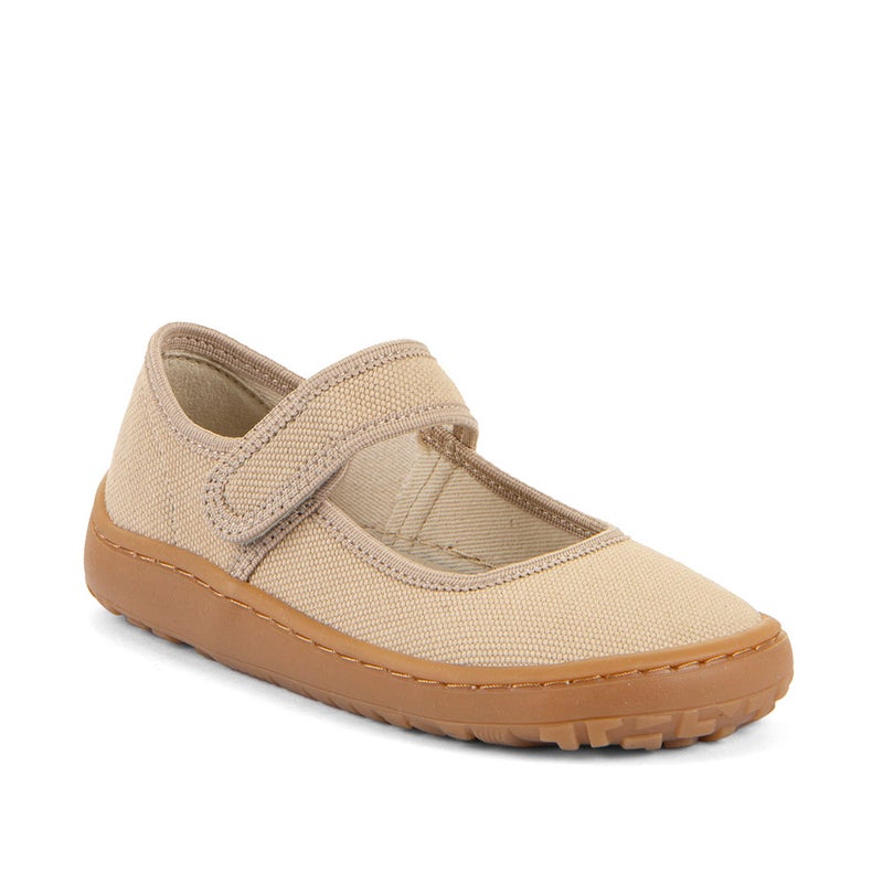 Froddo Barefoot Canvas Balletty, Beige '26 (puuvilla) - vegaaniset