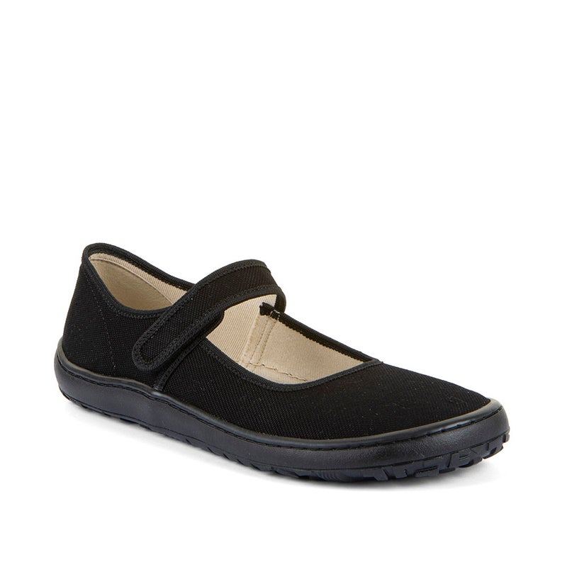 Froddo Barefoot Canvas Balletty, Black '26 (puuvilla) - vegaaniset
