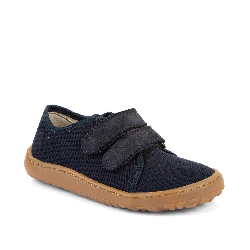 Froddo Barefoot Canvas, Dark Blue '26 (puuvilla/nahka) - ExtraGrip-pohja