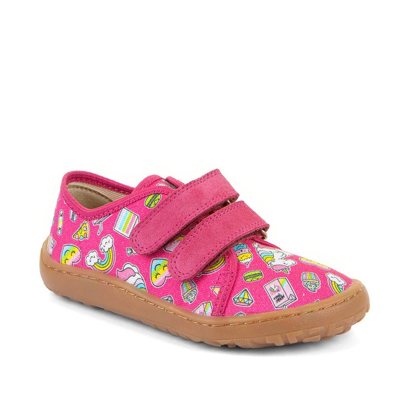 Froddo Barefoot Canvas, Fuxia+ / Pop '26 (puuvilla/nahka) - ExtraGrip-pohja