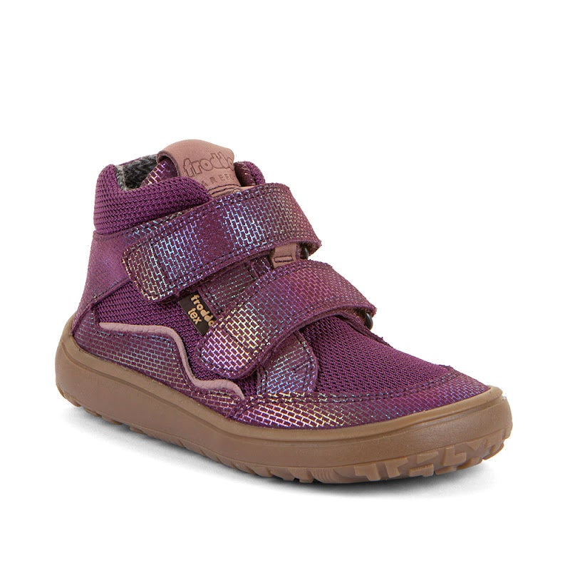 Froddo Barefoot TEX Autumn, Multicolor 26/27 (TEX membrane, water-resistant textile / metallic multicolor leather, textile lining) - Extra Grip sole (Lifolit)