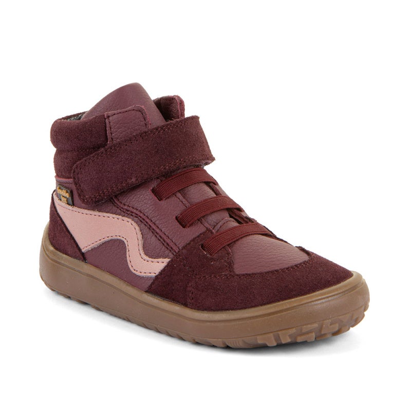 Froddo Barefoot TEX Go, Bourdeaux '26 (TEX membrane, water-resistant leather / nubuck, textile lining) - Extra Grip sole (Lifolit)