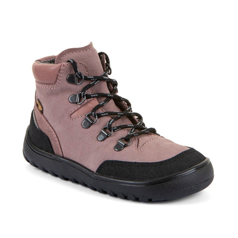 Froddo Barefoot UP Trail TEX, Dark Pink 26/27 (TEX membrane, water-resistant nubuck, textile lining) - UP Grip sole (Lifolit)