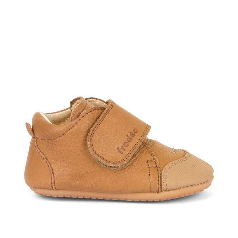 Froddo Prewalkers Toesy, Cognac Brown (vegetable tanned leather / rubber, leather lining) - Prewalker sole