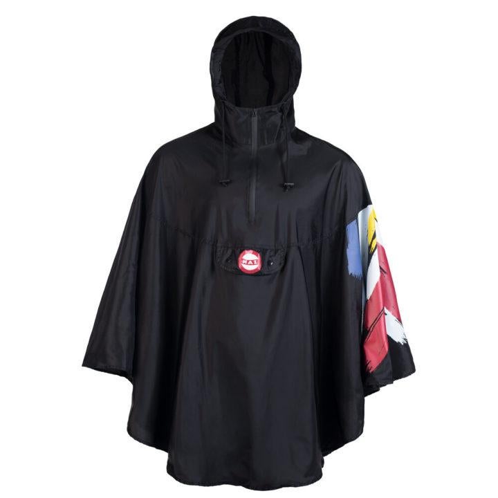 Hai Rain Poncho, Black "Retro" (Onesize)